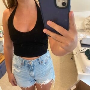 urban outfitters black halter top